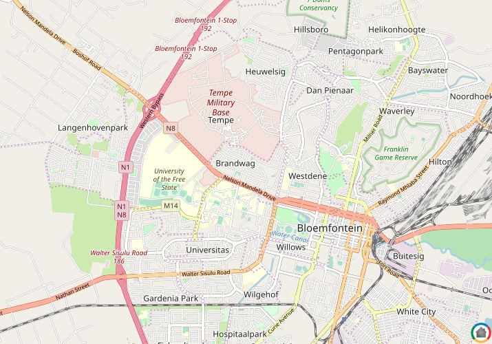 Map location of Brandwag